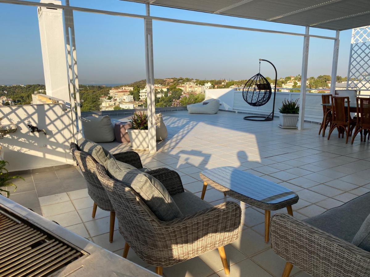 Villasonboard Vouliagmeni Penthouse Veranda Sea-View & Beach Atene Esterno foto