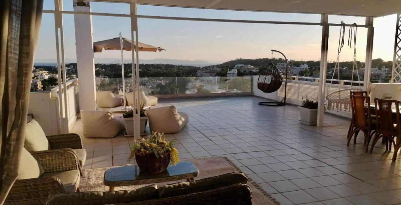 Villasonboard Vouliagmeni Penthouse Veranda Sea-View & Beach Atene Esterno foto