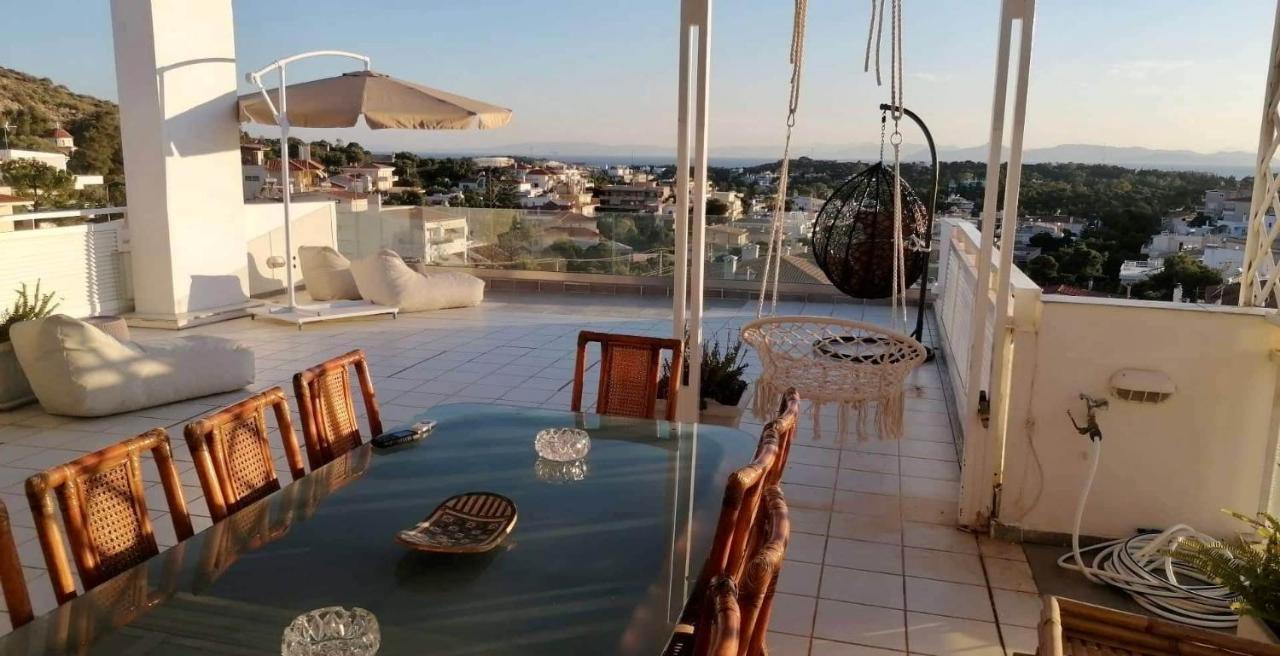 Villasonboard Vouliagmeni Penthouse Veranda Sea-View & Beach Atene Esterno foto